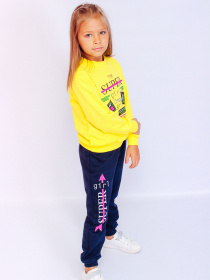 Спортивный костюм Носи своє модель 6063-057-33-3-zhovtij-chornilxno-sinj Фото