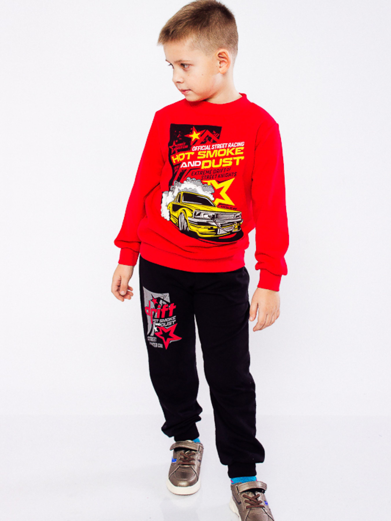 Спортивный костюм Носи своє модель 6063-057-33-4-chervonij-chornij Фото