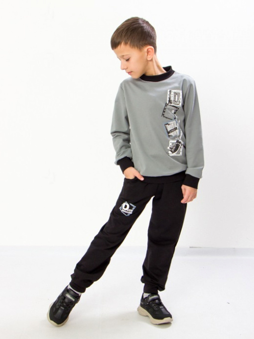 Спортивный костюм Носи своє модель 6063-057-33-4-svtlij-graft-chornij Фото