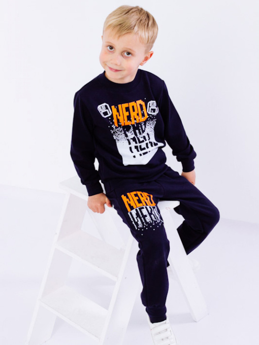 Спортивный костюм Носи своє модель 6063-057-33-chornilxno-sinj Фото