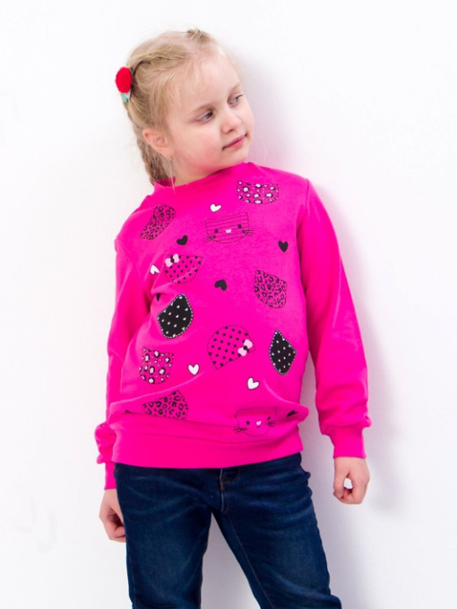 Свитшот Носи своє модель 6069-023-33-5-temno-rozhevij-kotiki Фото