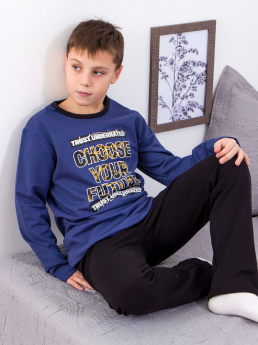 Пижама Носи своє модель 6076-023-33-1-sinj-chornij Фото