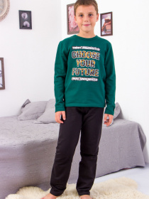 Піжама Носи своє модель 6076-023-33-1-temno-zelenij-chornij Фото