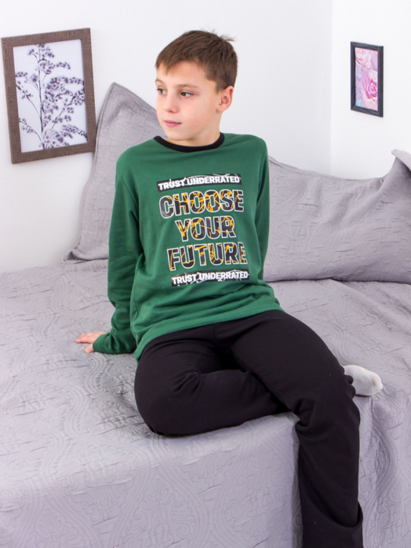 Піжама Носи своє модель 6076-023-33-1-zelenij-chornij Фото