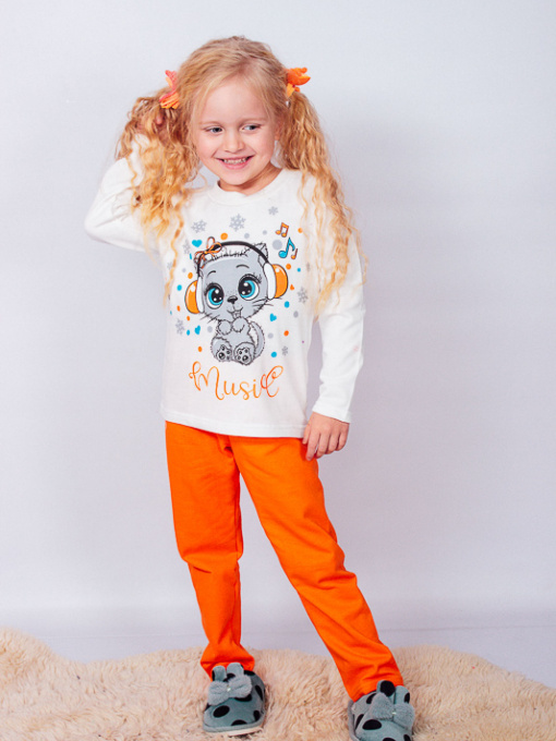 Пижама Носи своє модель 6076-023-33-5-kotik-pomaranchevij Фото