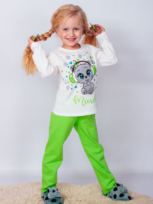 Пижама Носи своє модель 6076-023-33-5-kotik-salatovij Фото