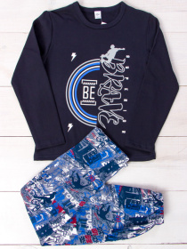 Пижама Носи своє модель 6076-024-33-4-chornilxno-sinj-brave Фото