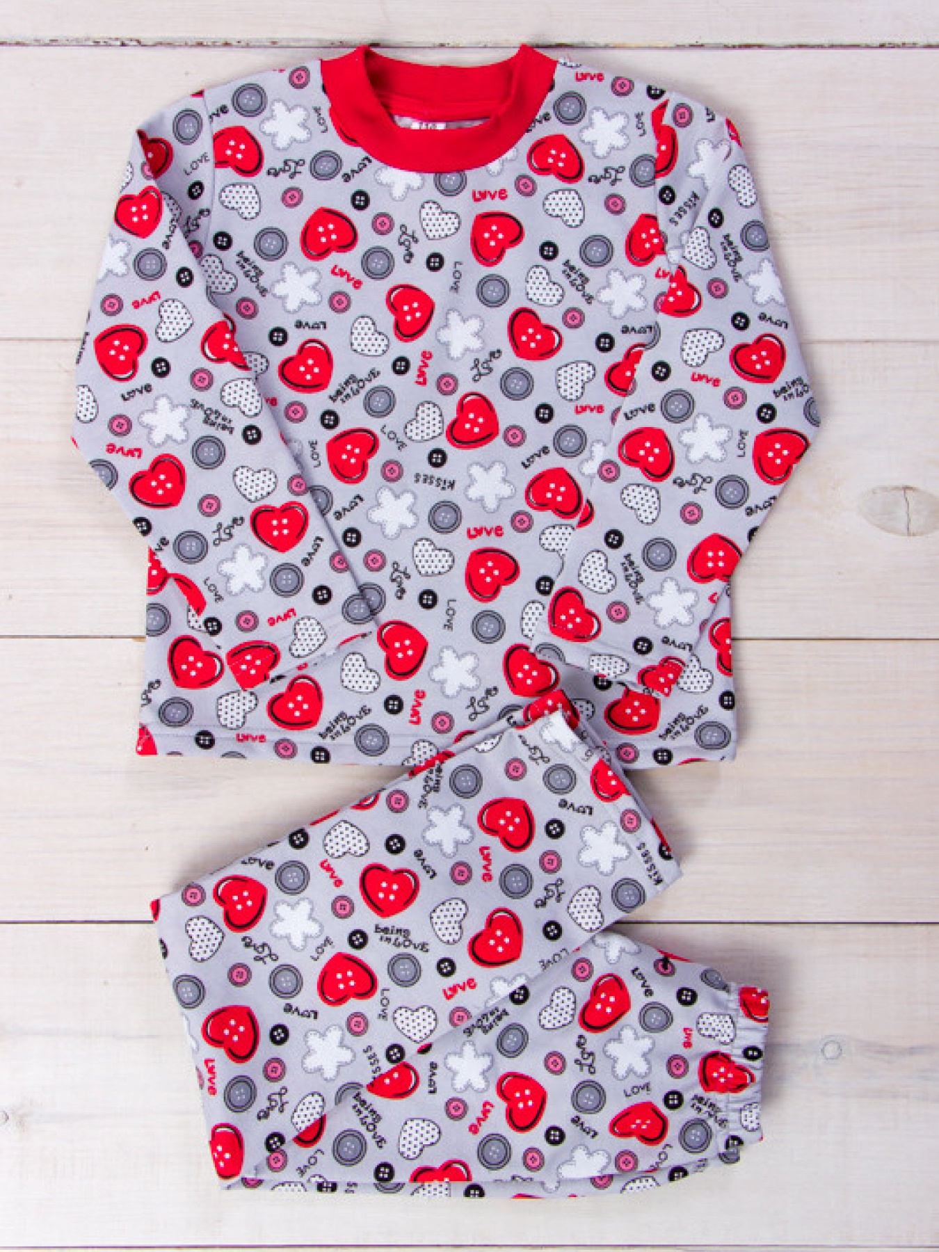 Пижама Носи своє модель 6076-024-5-serdechka-srij Пижама Носи своє модель 6076-024-5-serdechka-srij Фото