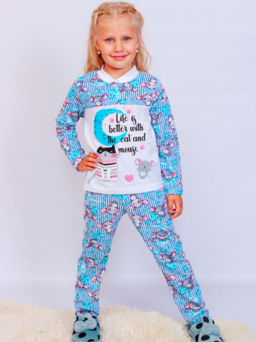 Піжама Носи своє модель 6077-002-33-5-mishenq-blakitnij Фото