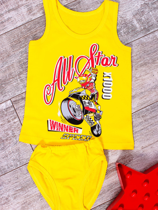 Комплект білизни Носи своє модель 6088-001-33-1-zhovtij-nadpisi Фото