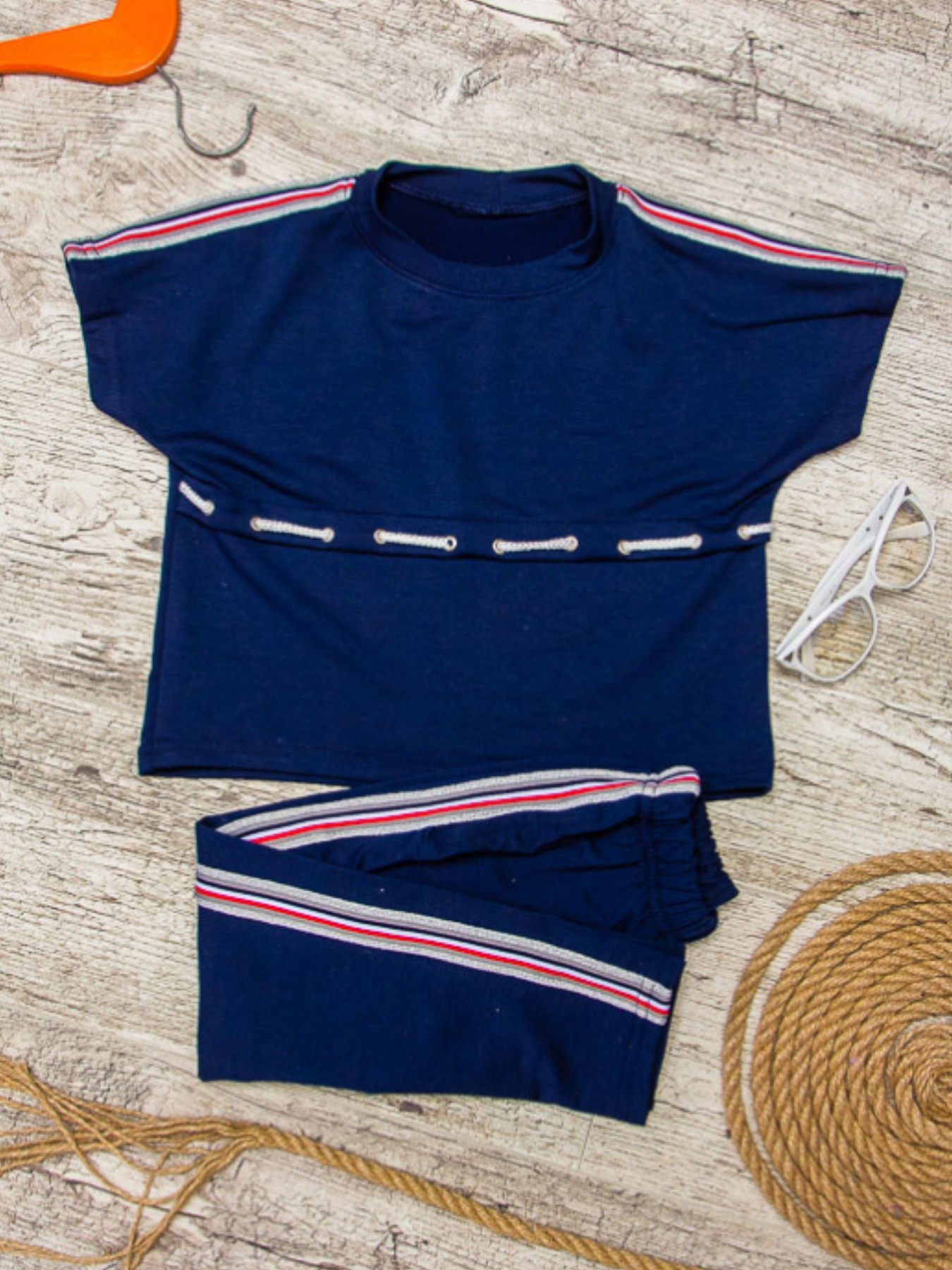 Спортивный костюм Носи своє модель 6096-057-chornilxno-sinj Спортивный костюм Носи своє модель 6096-057-chornilxno-sinj Фото