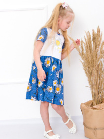 Платье мини Носи своє модель 6118-002-33-romashka-blakitnij Фото