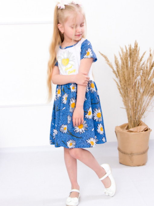 Платье мини Носи своє модель 6118-002-33-romashka-blakitnij Фото