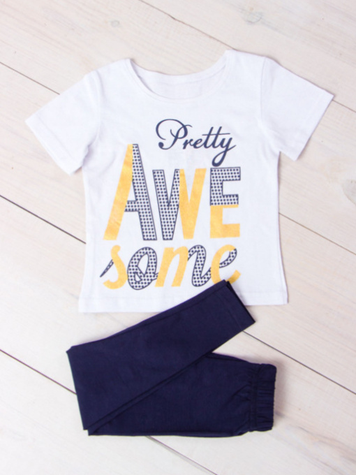 Костюм Носи своє модель 6194-036-33-chorn-sinj-nadpisi Фото