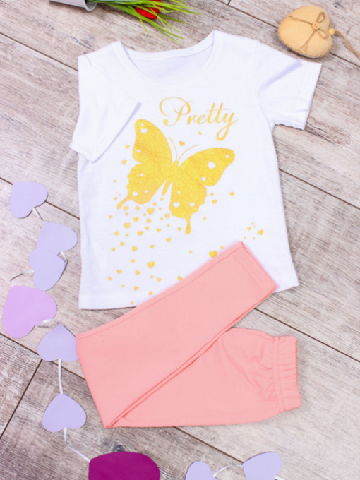 Повсякденний костюм Носи своє модель 6194-036-33-persik-metelik Фото