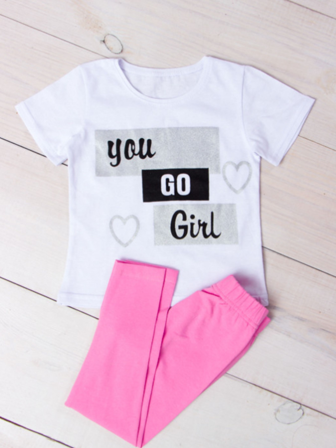 Повсякденний костюм Носи своє модель 6194-036-33-rozhevij-nadpisi Фото