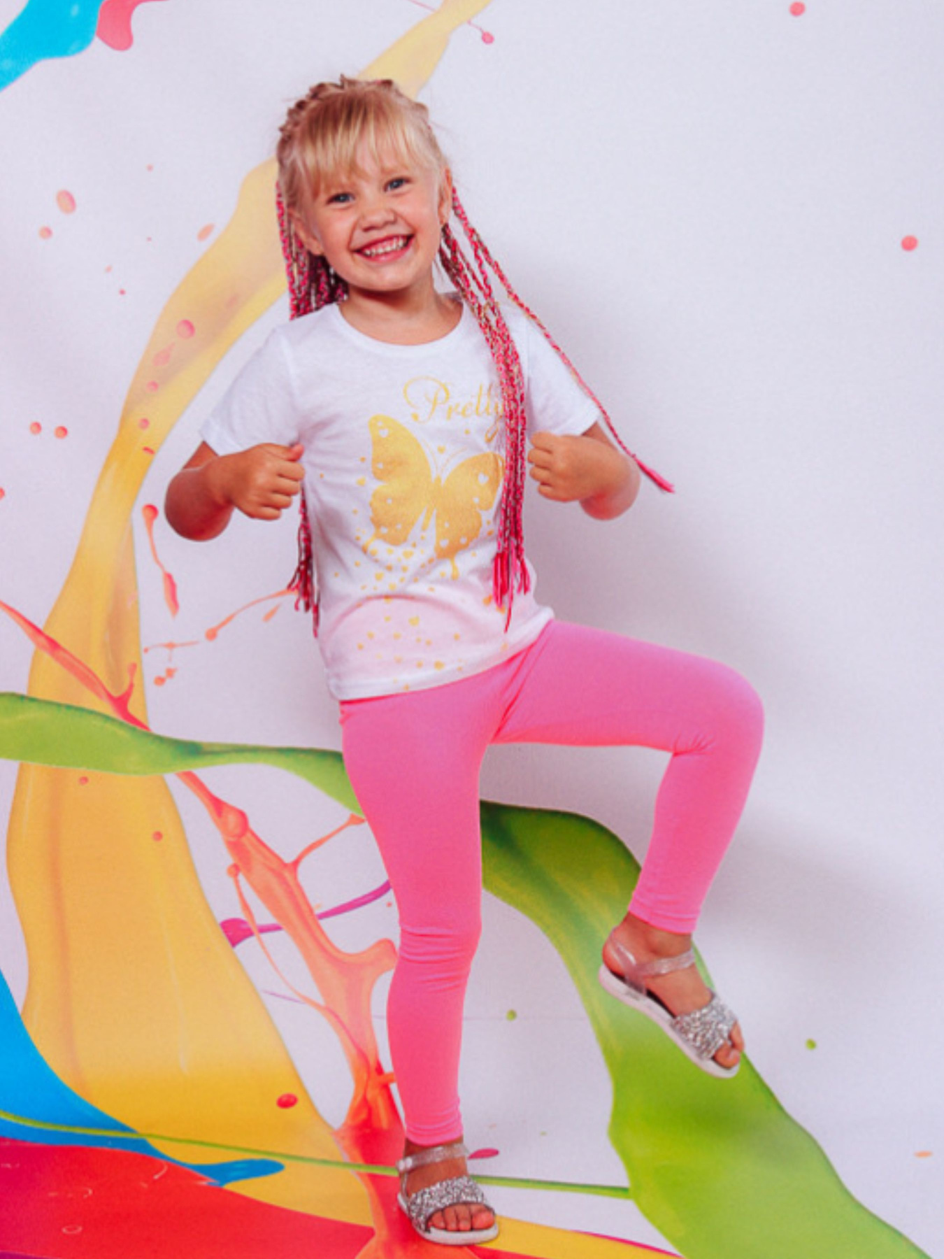 Повседневный костюм Носи своє модель 6194-036-33-rozhevij-neon-metelik Фото