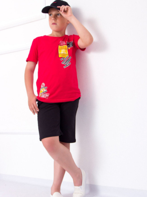 Повсякденний костюм Носи своє модель 6213-057-33-chervonij-chornij Фото