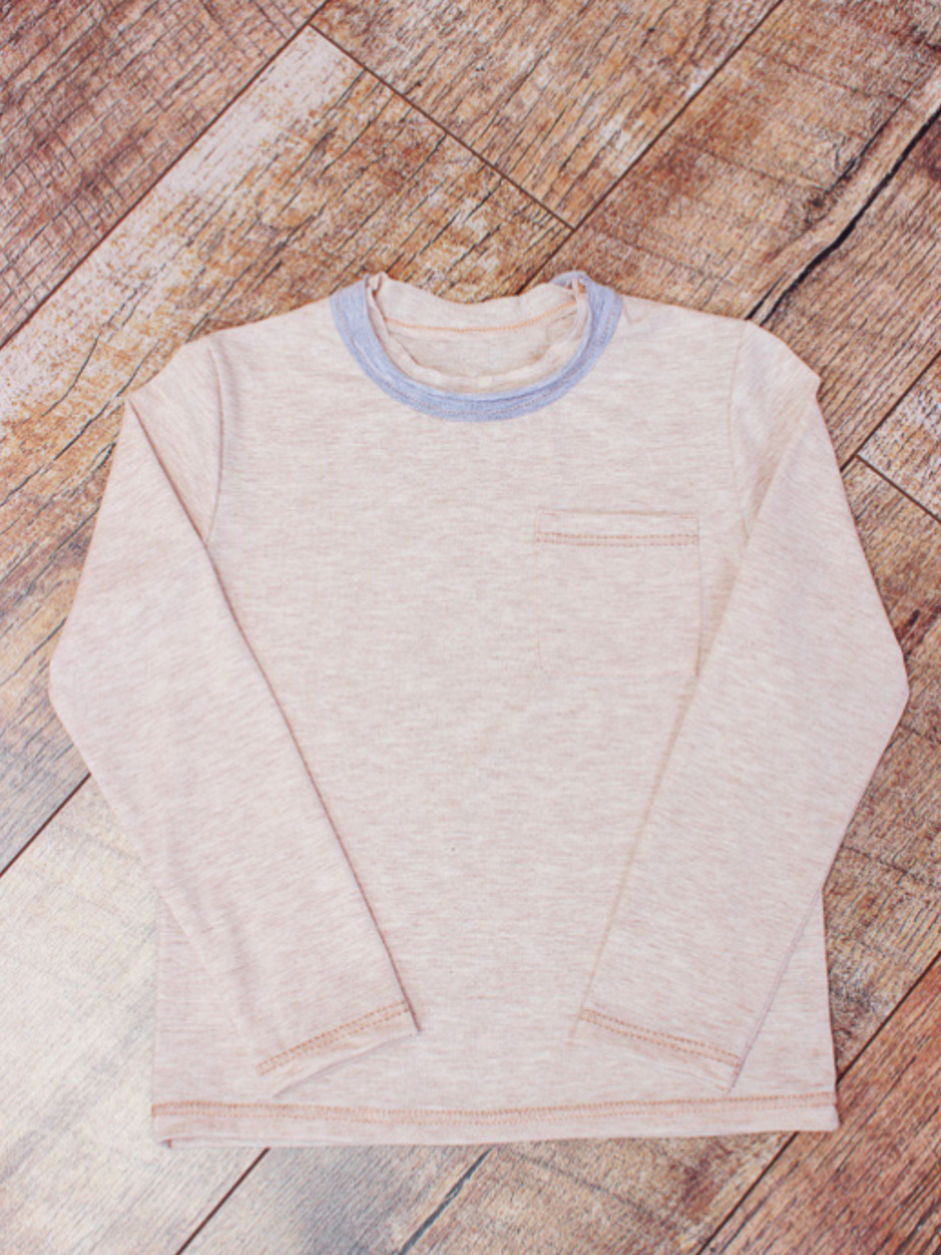 Лонгслив Носи своє модель 6221-090-korichnevij-melanzh Фото