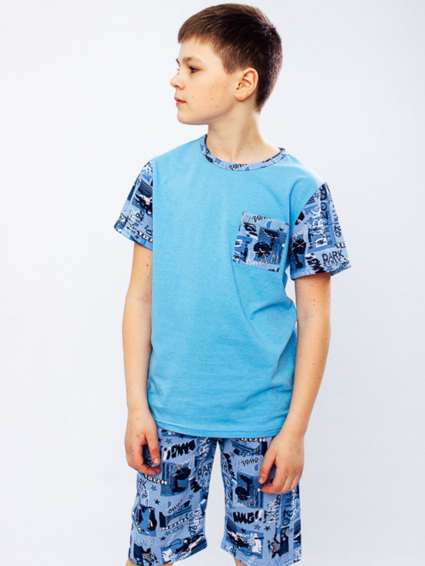 Пижама Носи своє модель 6250-002-nadpisi-blakitnij Фото