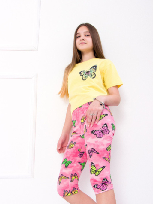 Повседневный костюм Носи своє модель 6252-057-33-zhovtij-rozhevij Фото