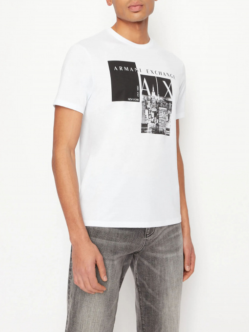 Футболкалар мен поло жейделер Armani Exchange үлгі 3RZTAB-ZJA5Z-1100 Фото