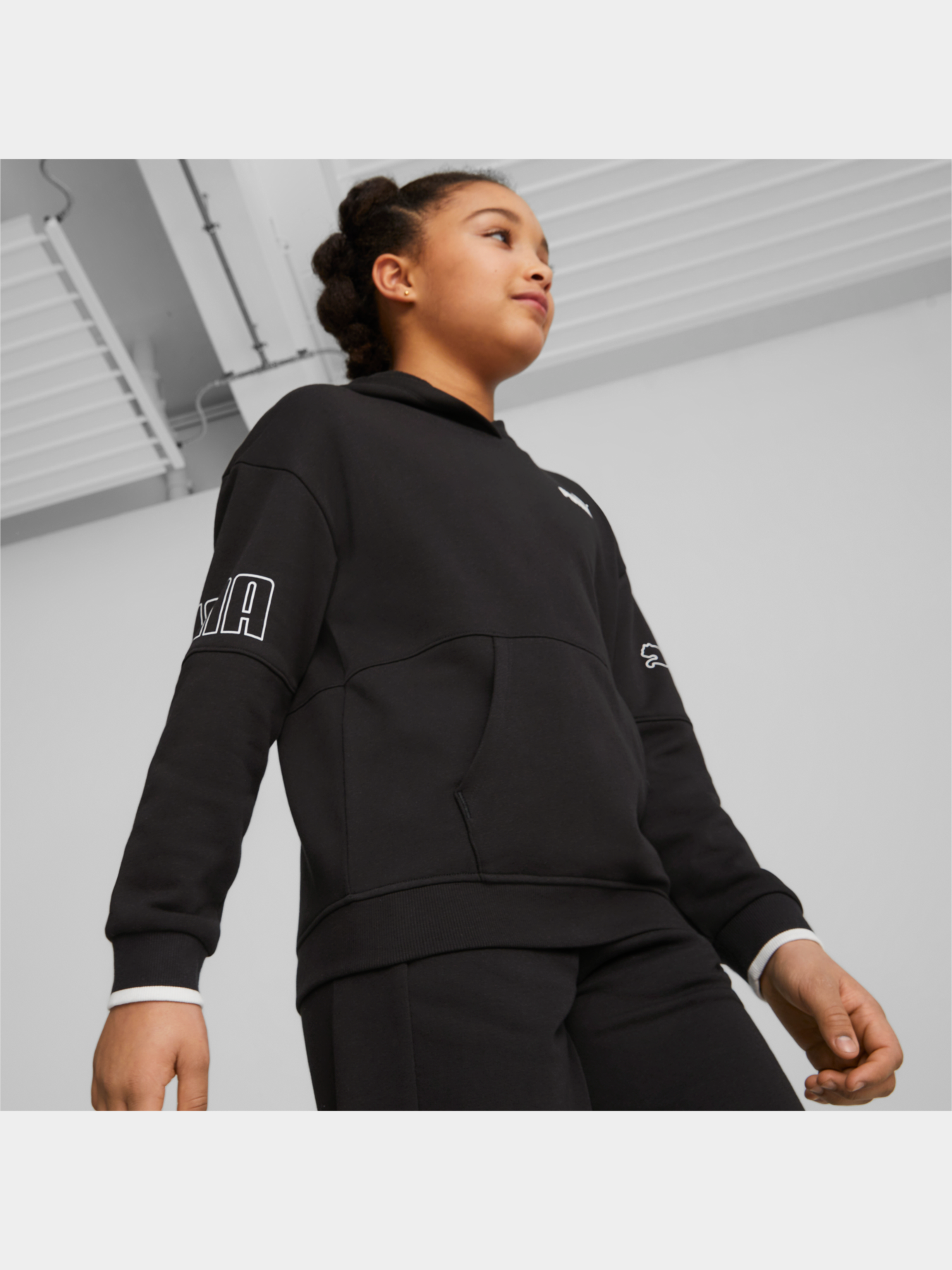 Худи PUMA Power Colorblock Hoodie модель 673549 Фото