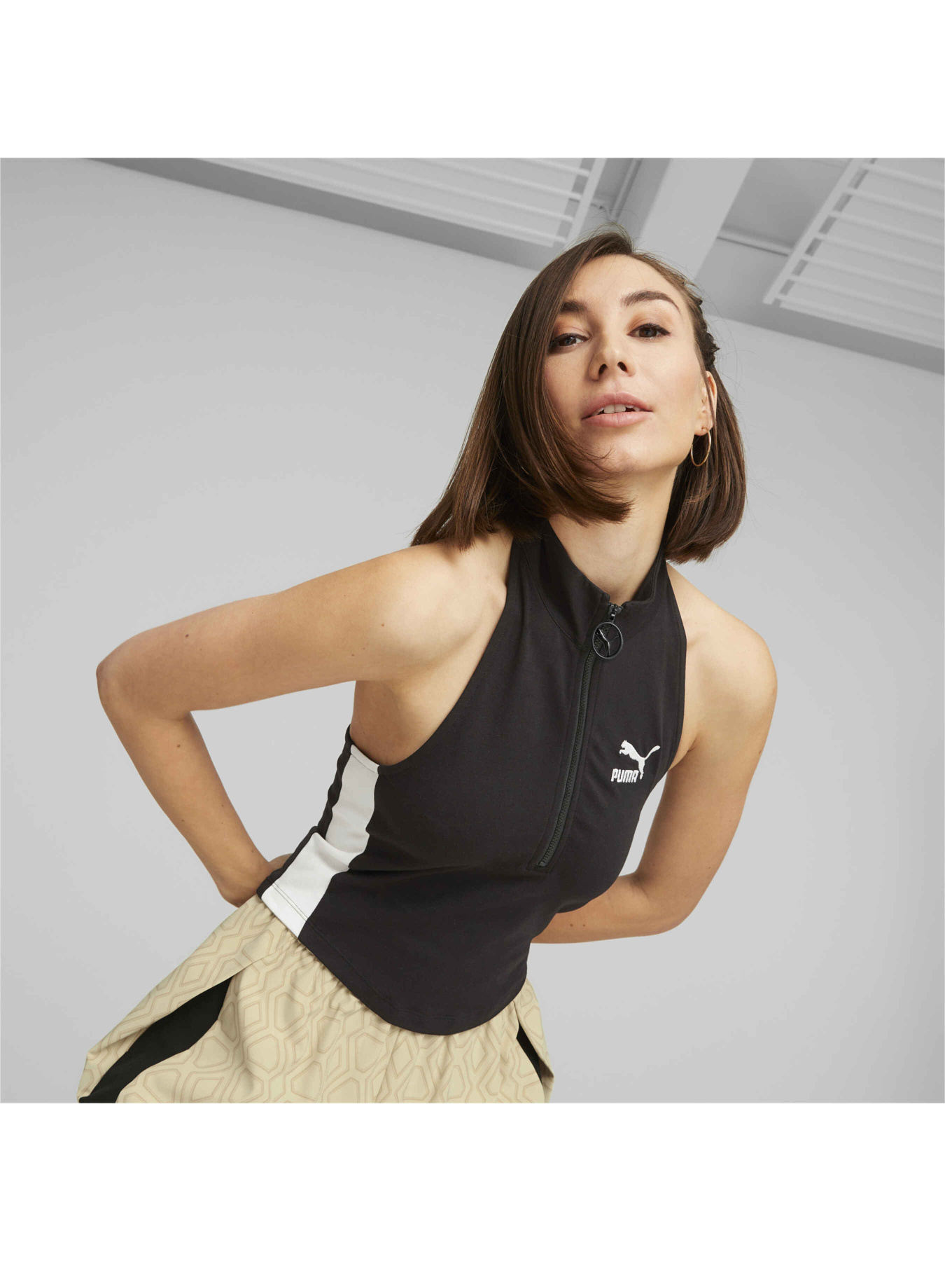 Спортивна майка PUMA T7 Half-zip Mock Neck Tee модель 538307 Фото