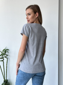 Футболка ISSA Plus модель WN20-159_grey Фото