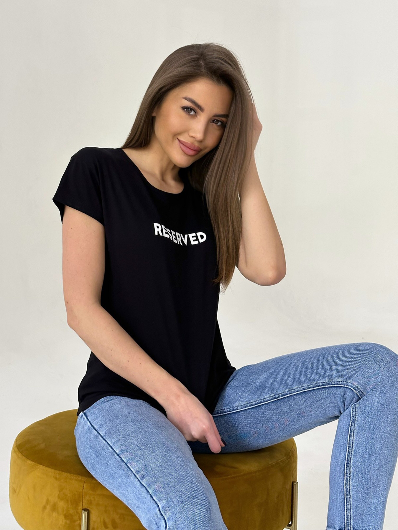 Футболка ISSA Plus модель WN20-159_black Фото