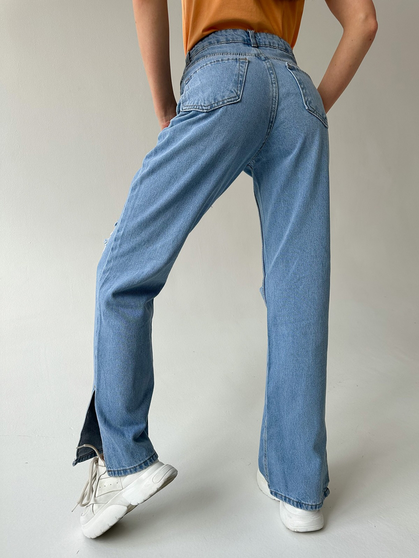 Джинси кльош ISSA Plus модель WN20-403_blue Фото