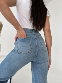 Широкі джинси ISSA Plus модель WN20-406_blue Фото