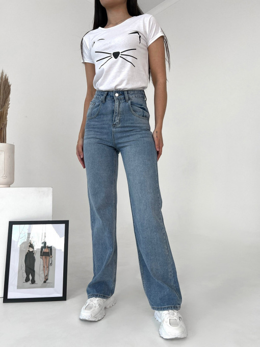 Широкие джинсы ISSA Plus модель WN20-406_blue Фото