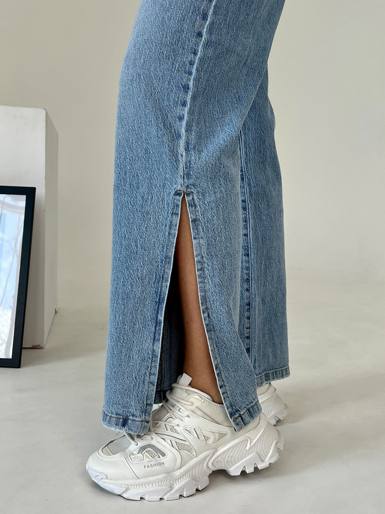 Джинси кльош ISSA Plus модель WN20-407_blue Фото