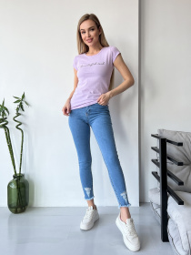 Скіні джинси ISSA Plus модель WN20-408_blue Фото