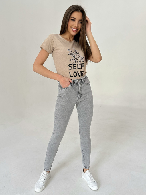 Скинни джинсы ISSA Plus модель WN20-410_grey Фото