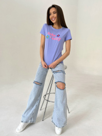 Расклешенные джинсы ISSA Plus модель WN20-411_blue Фото