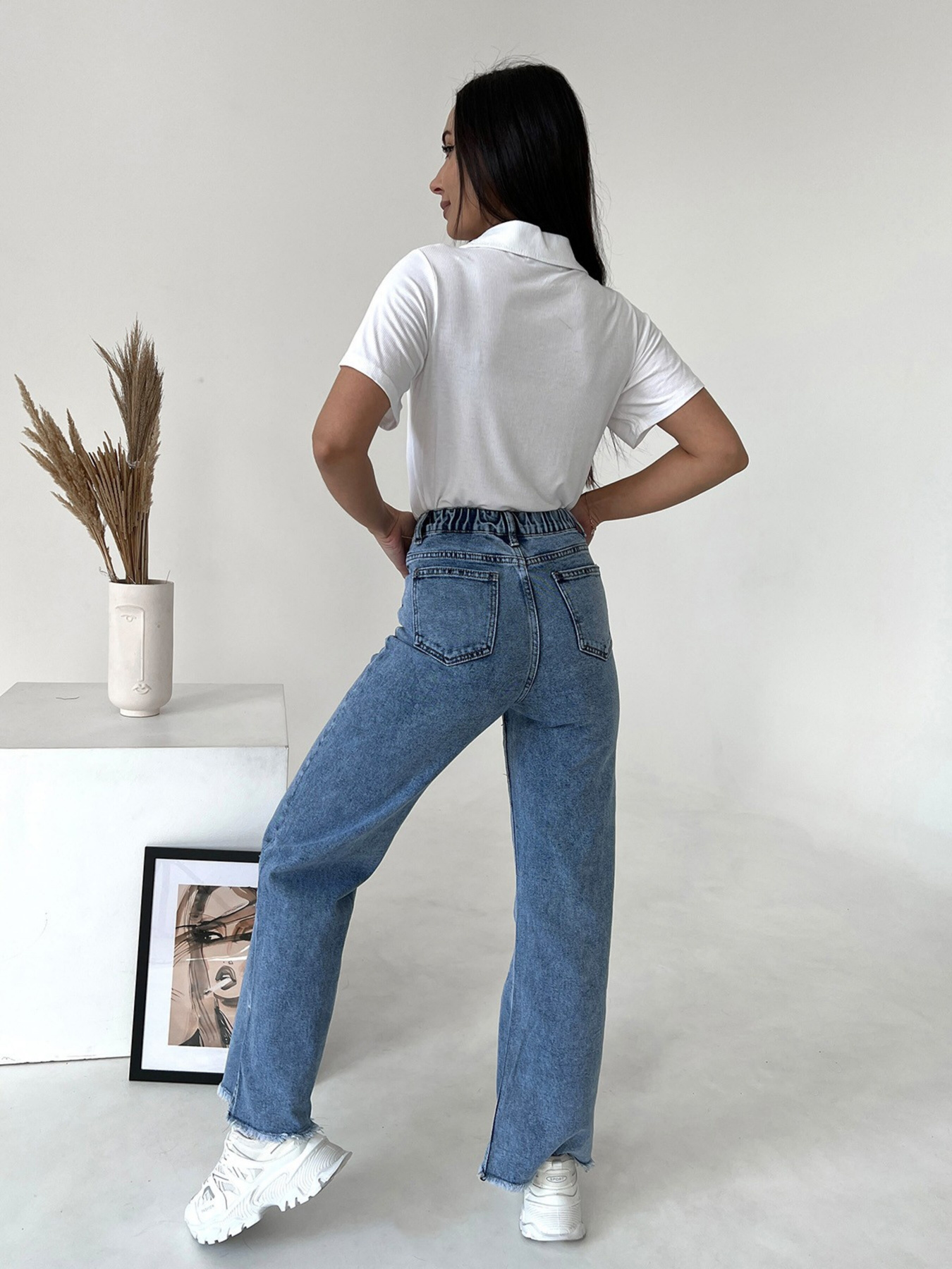 Джинси кльош ISSA Plus модель WN20-413_blue Фото