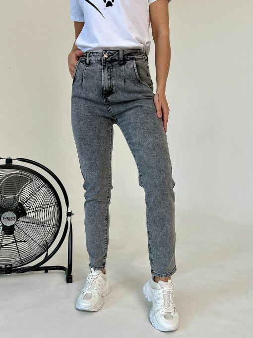 Джинсы мом ISSA Plus модель WN20-415_grey Фото