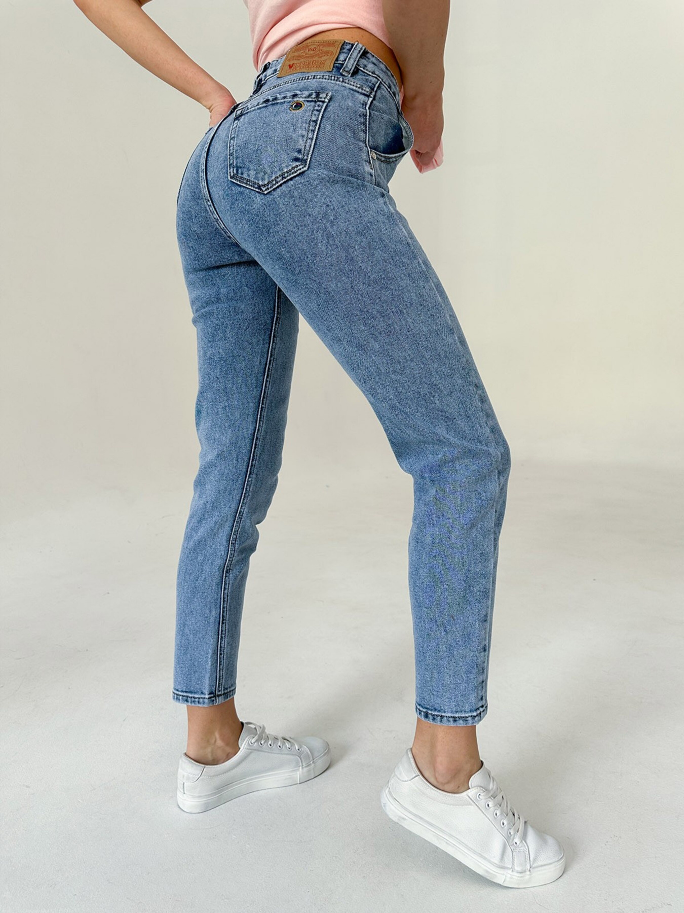 Джинсы мом ISSA Plus модель WN20-416_blue Фото