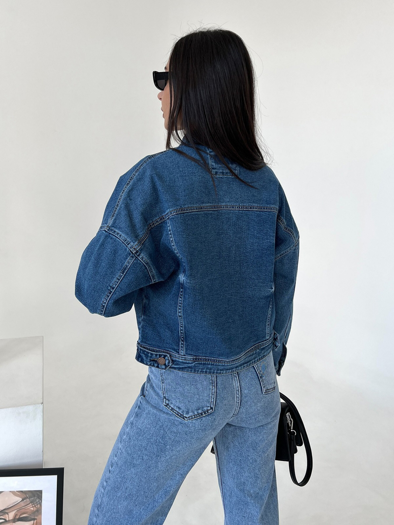 Джинсовая куртка ISSA Plus модель WN20-417_blue Фото