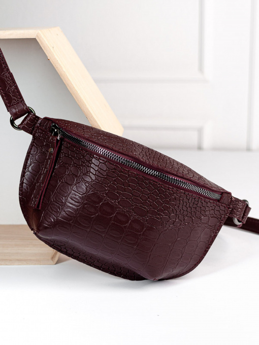 Поясная сумка ISSA Plus модель SU3-174_burgundy Фото