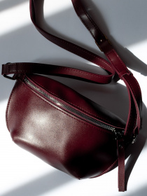 Поясная сумка ISSA Plus модель SU3-175_burgundy Фото