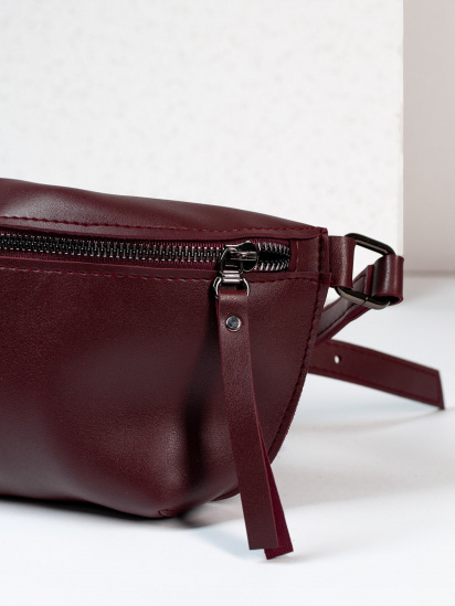 Поясна сумка ISSA Plus модель SU3-175_burgundy — фото 3 - INTERTOP