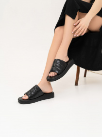 Шлепанцы ISSA Plus модель OB2-214_black Фото