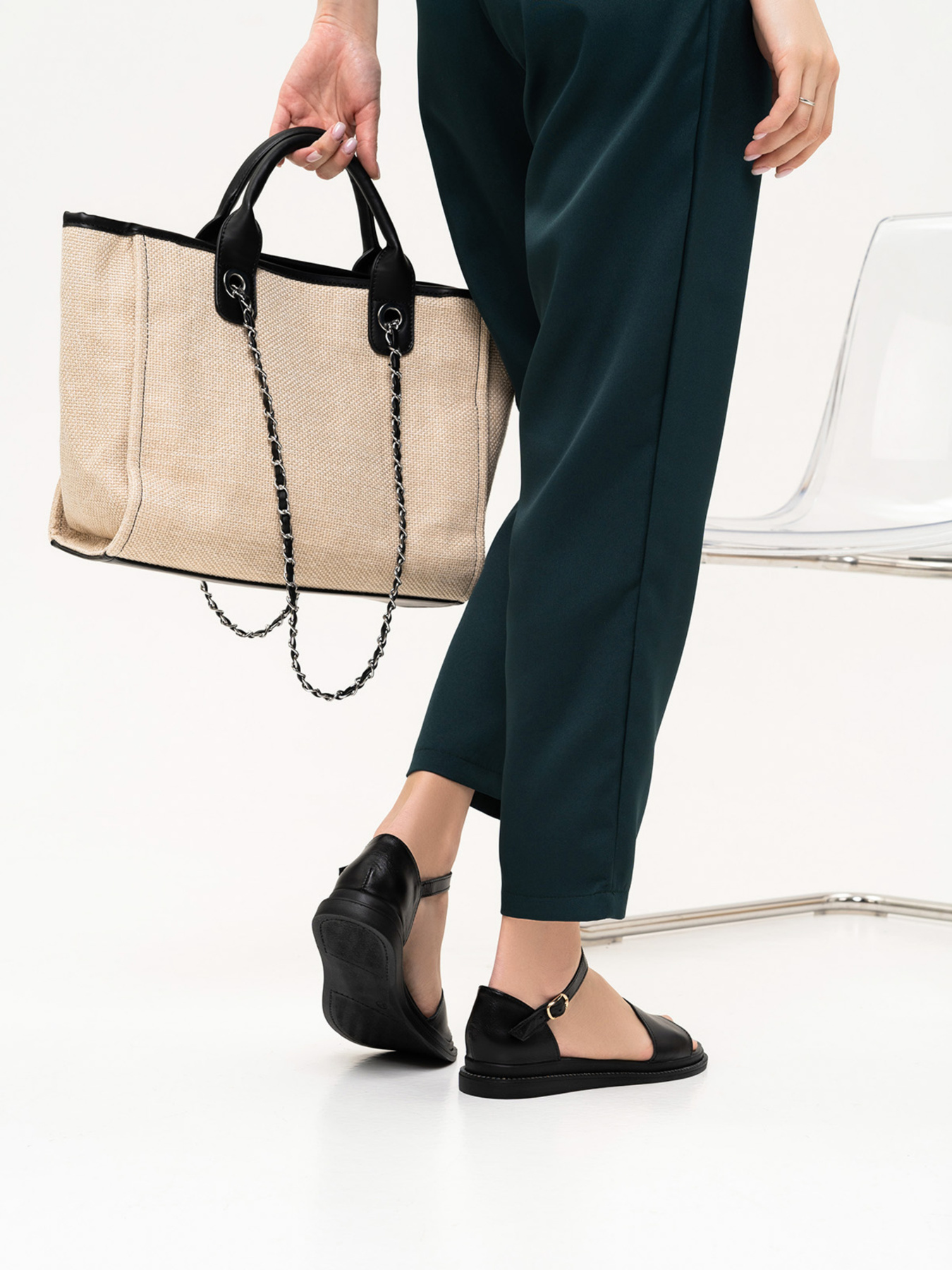 Сандалии ISSA Plus модель OB2-216_black Фото