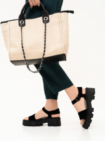 Сандалии ISSA Plus модель OB2-219_black Фото