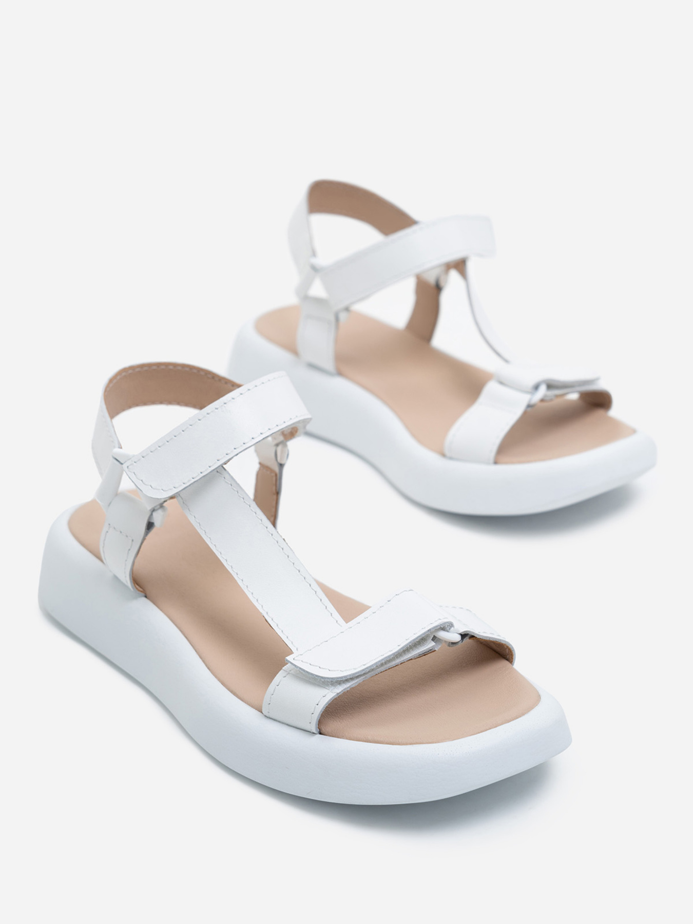 Сандалии ISSA Plus модель OB2-232_white Сандалии ISSA Plus модель OB2-232_white Фото