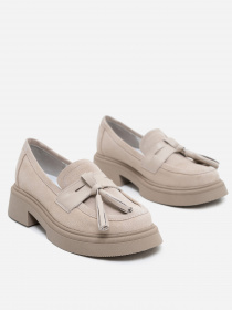 Лоферы ISSA Plus модель OB2-238_beige Фото