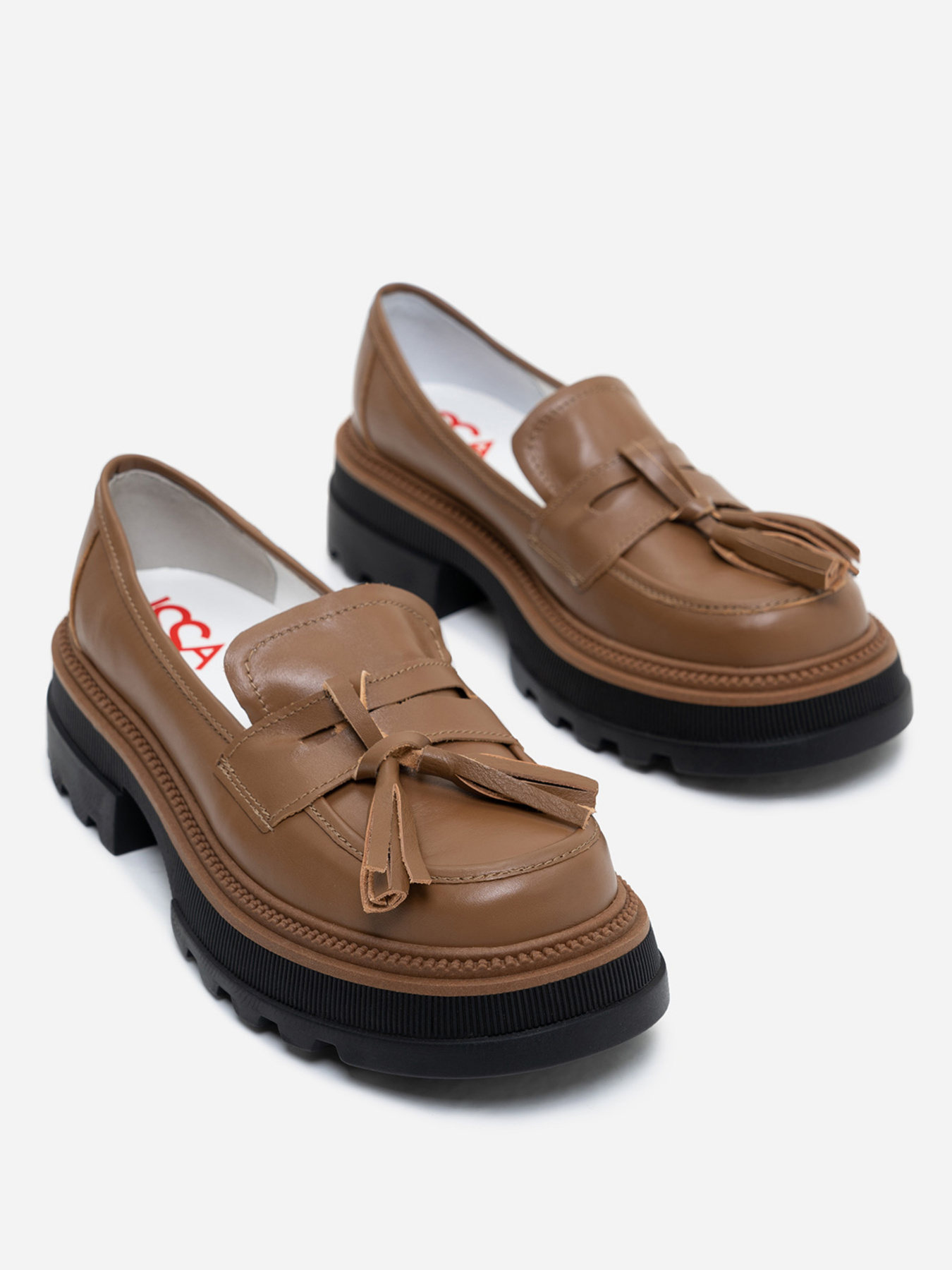 Лоферы ISSA Plus модель OB2-239_brown Фото